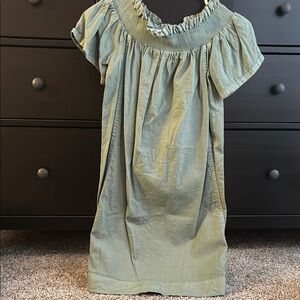 Green Off-Shoulder Dress